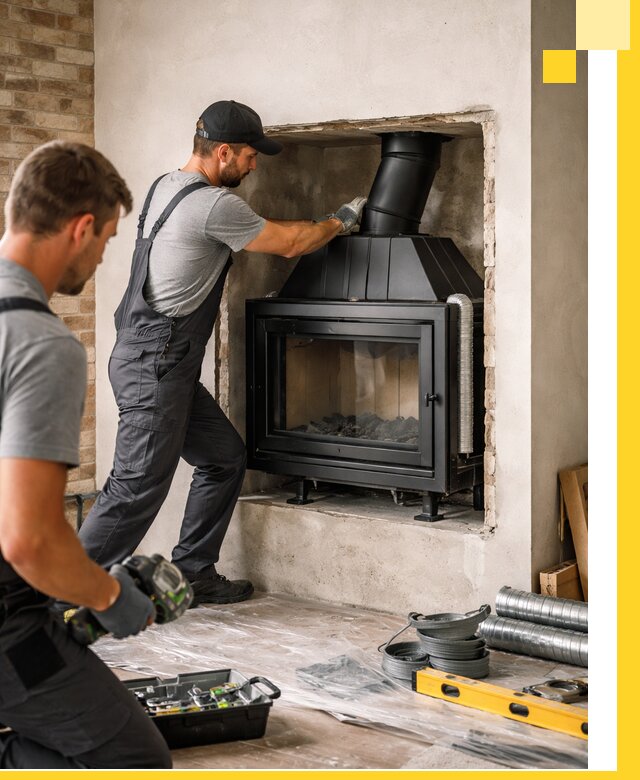 Установка каминных топок в Сарове: монтаж, подключение