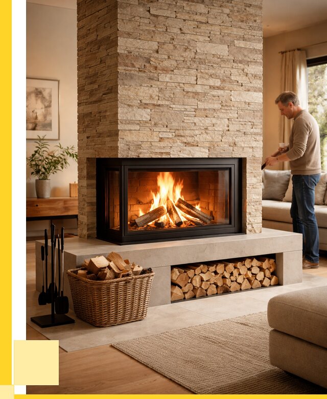 Дровяной камин под ключ в Сарове от 208300 р. | ЭриданСро