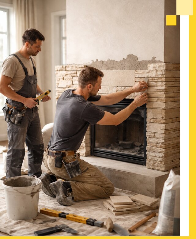 Установка и монтаж каминов для загородного дома в Сарове