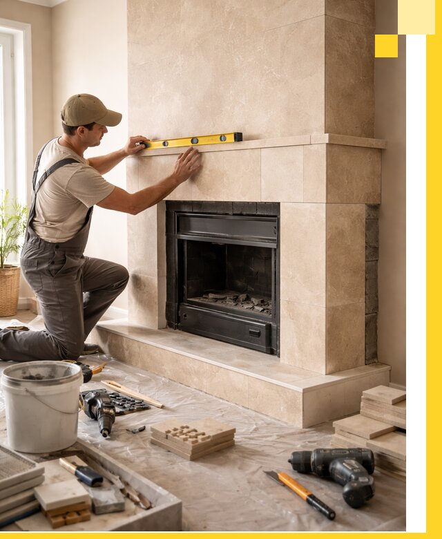 Установка и монтаж каминов в частном доме под ключ в Сарове