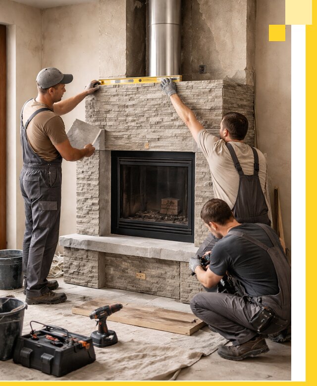 Профессиональный монтаж каминов под ключ в Сарове для дома