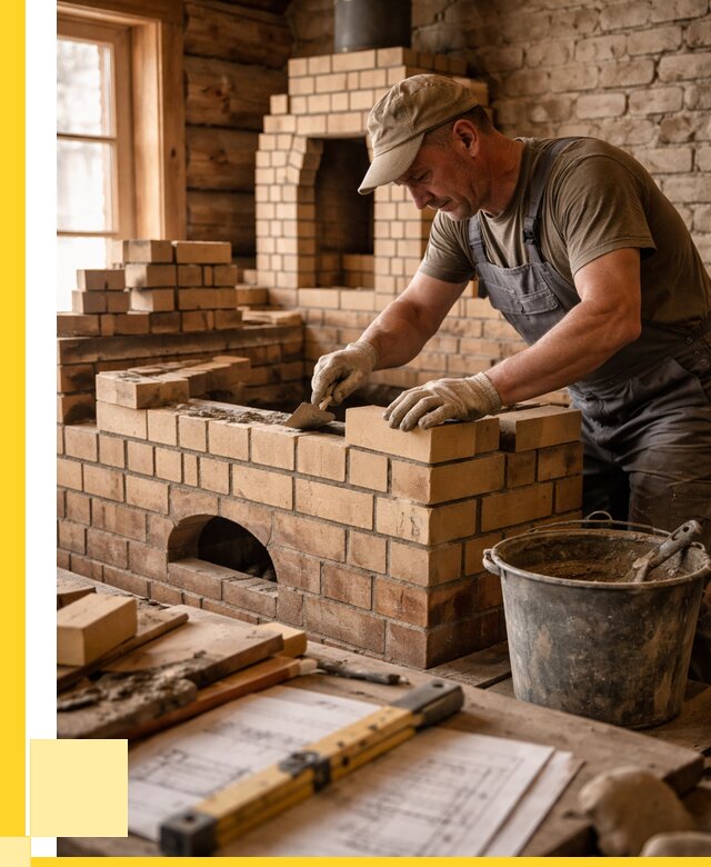 Кладка печей из кирпича в Сарове цены от 31245 р. - ЭриданСро