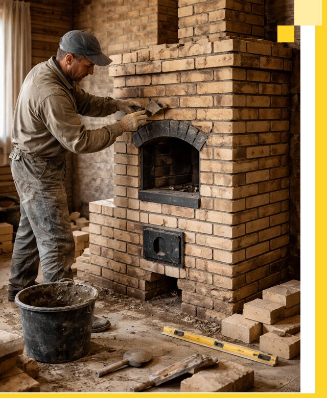 Кирпичные печи под ключ в Сарове: проектирование и кладка