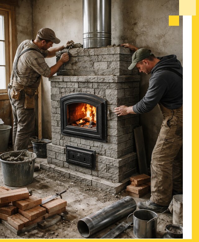 Производство, поставка и монтаж дровяных печей в Сарове