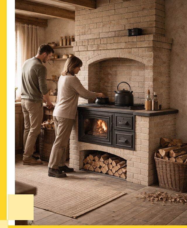 Печи с плитой в Сарове от 46868 р. | ЭриданСро — кирпичная печь