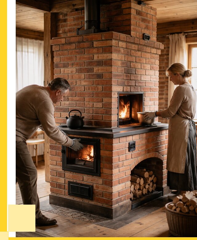 Печи для загородного дома под ключ в Сарове от 83320 р. | ЭриданСро