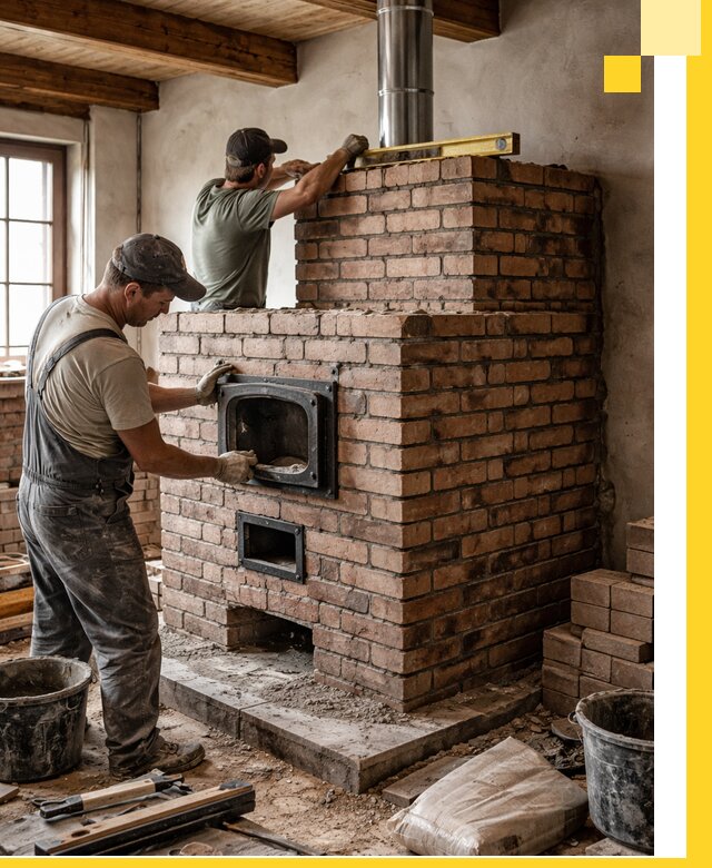 Печи для загородного дома под ключ в Сарове — монтаж и сервис