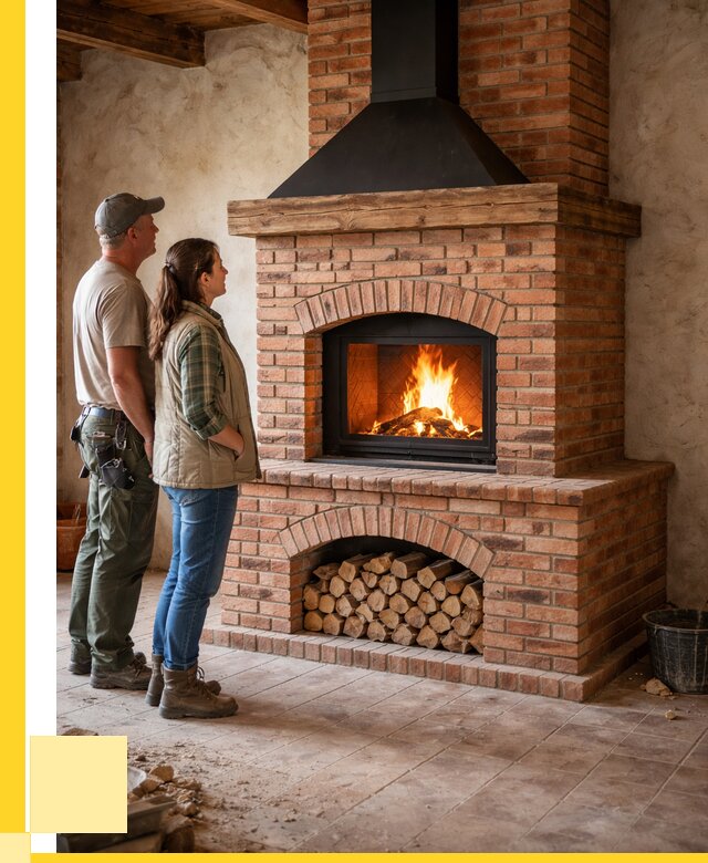 Печи камины из кирпича в Сарове от 124980 р. | ЭриданСро