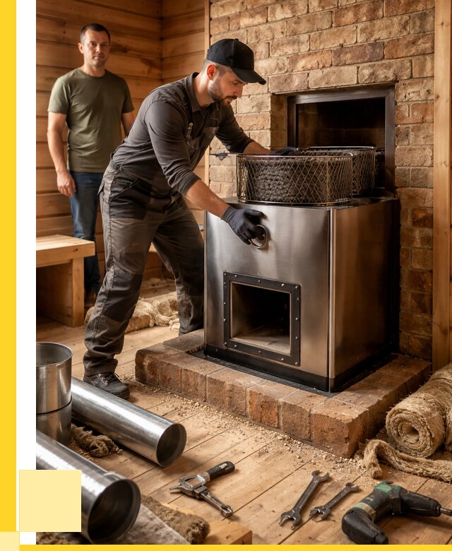 Монтаж банных печей под ключ в Сарове от 18747 р., ЭриданСро