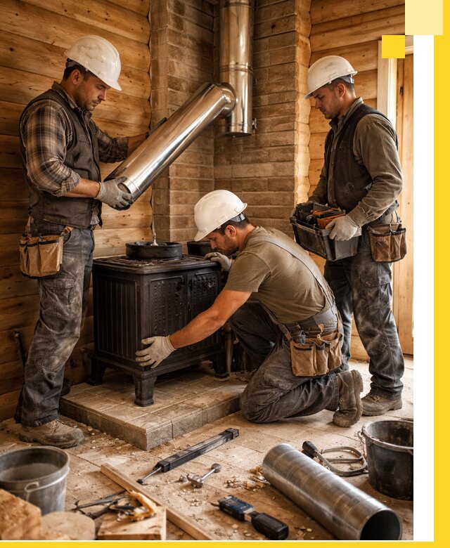 Профессиональный монтаж банных печей и дымоходов в Сарове