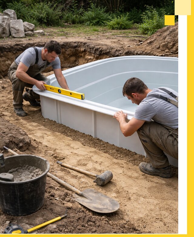Производство и установка пластиковых бассейнов в Сарове под ключ
