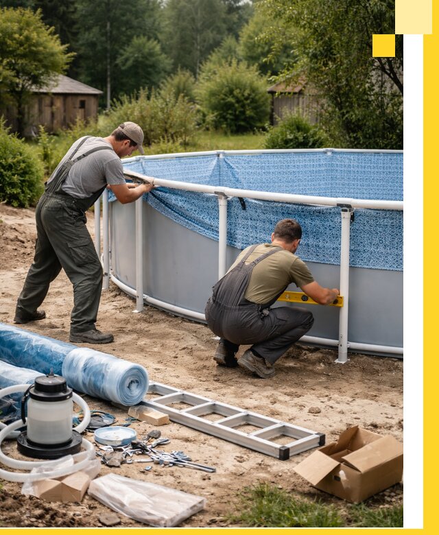 Установка и монтаж каркасных бассейнов в Сарове под ключ