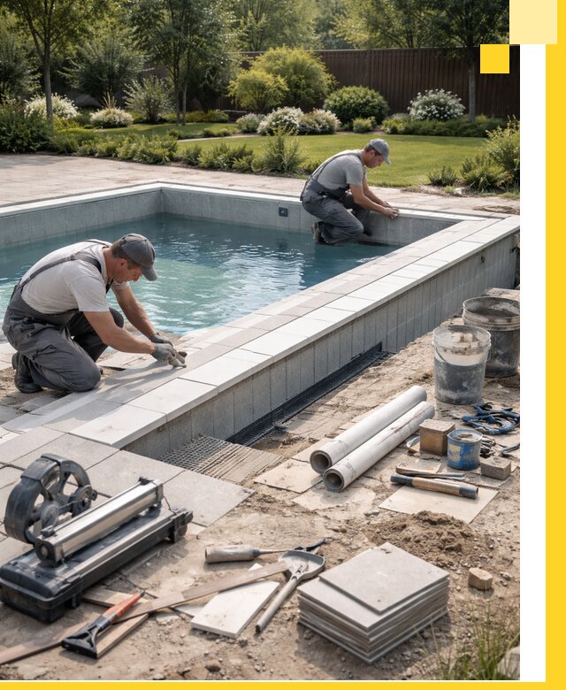 Строительство открытых бассейнов под ключ в Сарове профессионально