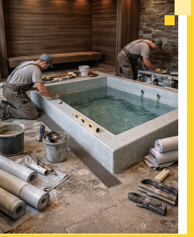 Установка и строительство бассейнов для сауны в Сарове