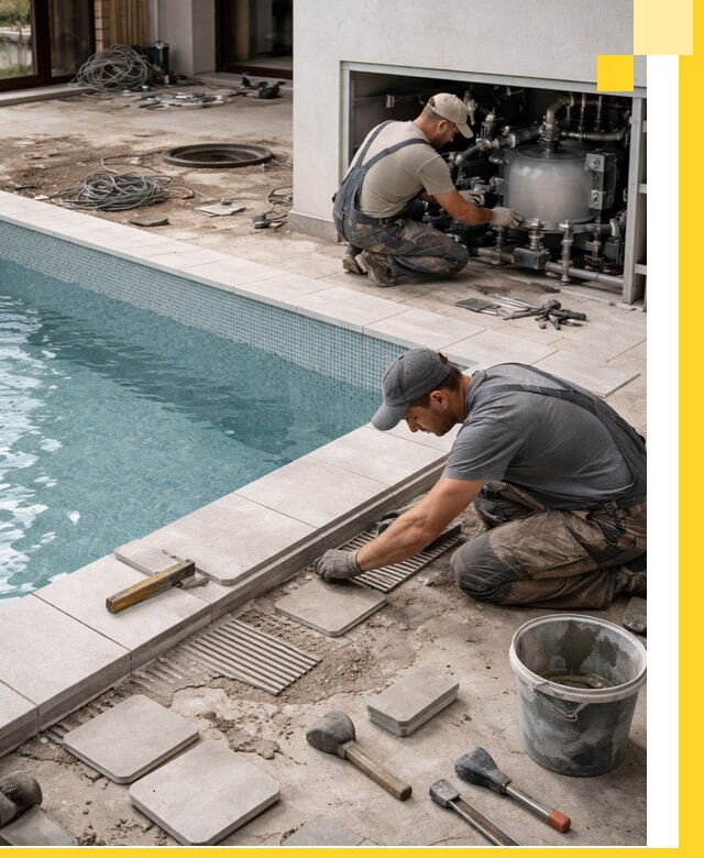 Строительство и монтаж бассейнов в коттедже в Сарове