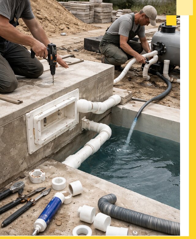 Строительство скиммерных бассейнов под ключ в Сарове