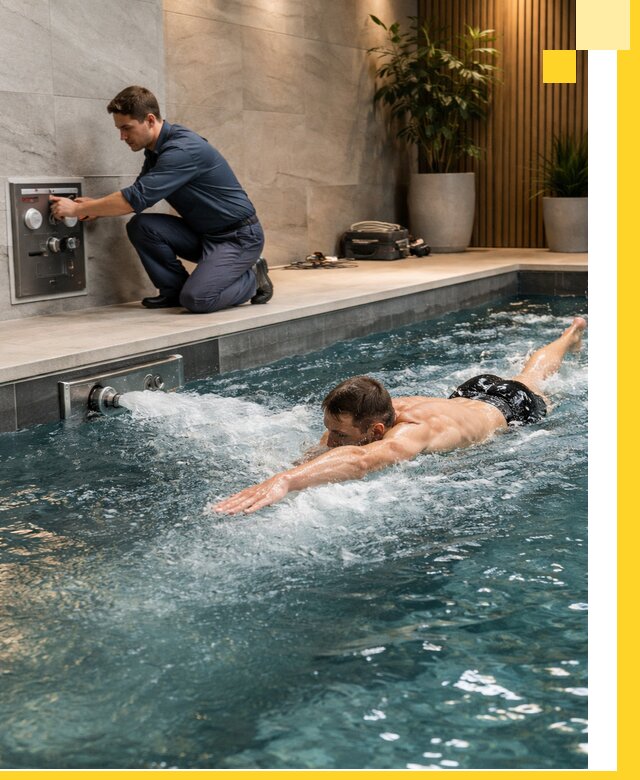 Проектирование и монтаж бассейнов с противотоком в Сарове