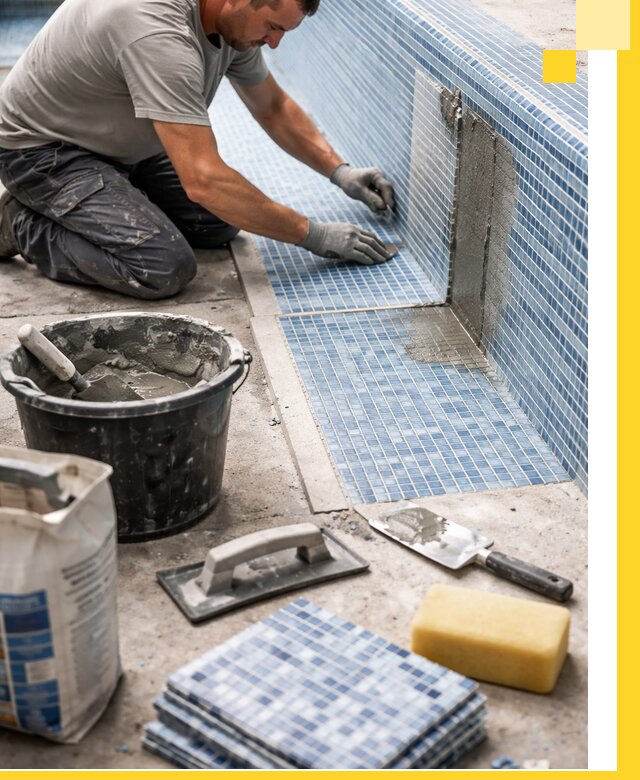 Укладка и ремонт мозаики для бассейнов под ключ в Сарове