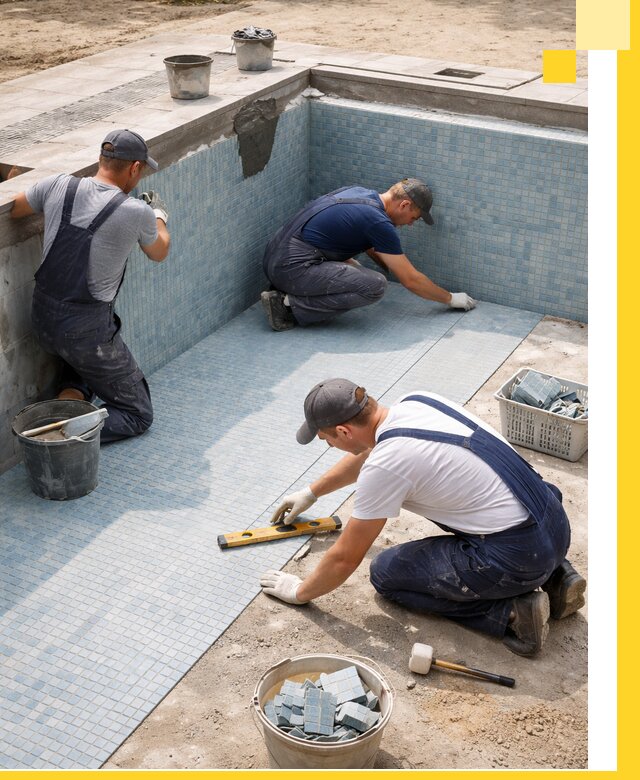 Укладка и установка плитки для бассейнов под ключ в Сарове