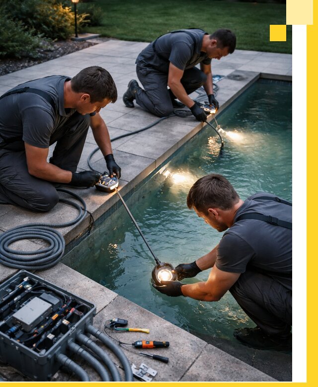 Профессиональное освещение бассейнов в Сарове: дизайн и монтаж