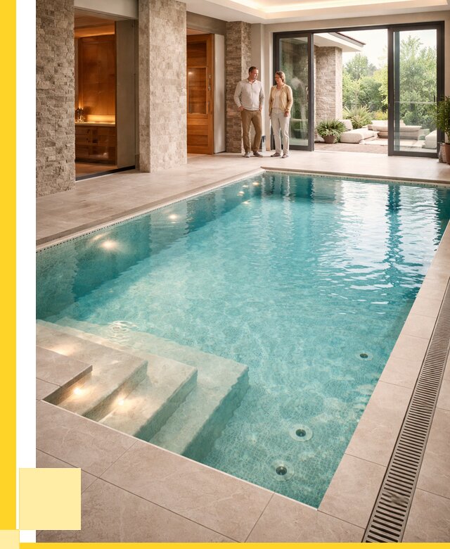 Бассейн во дворе в Сарове: проект, отделка от 1249800 р. | ЭриданСро