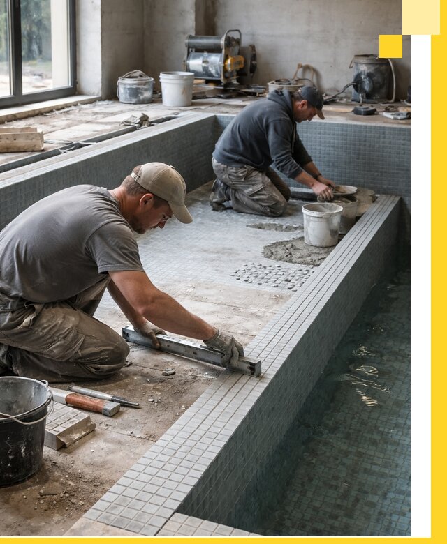 Строительство бассейна в частном доме в Сарове под ключ