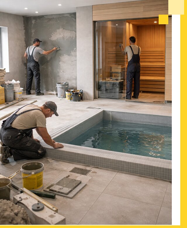 Проектирование и строительство сауны с бассейном в Сарове