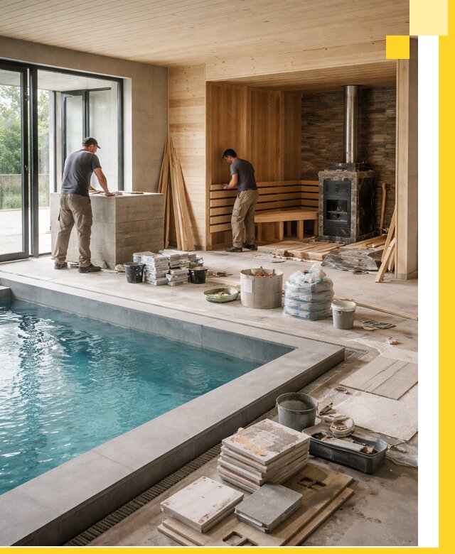 Проектирование и строительство бань с бассейном в Сарове