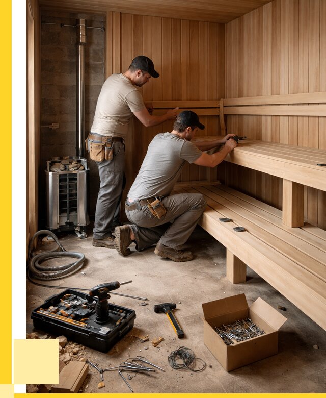 Монтаж саун под ключ в Сарове от 124980 р. | ЭриданСро