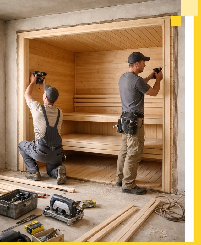 Монтаж саун под ключ в Сарове — проектирование и установка