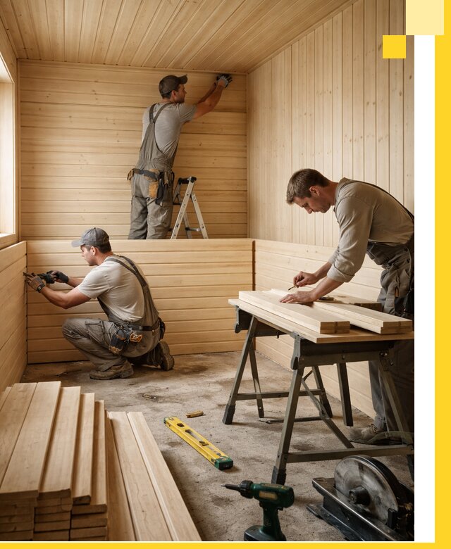 Обшивка саун в Сарове из натуральной древесины под ключ