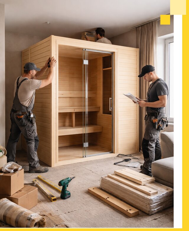 Установка и благоустройство саун в квартире в Сарове