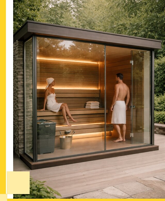Сауна стеклянная и двери для сауны в Сарове от 260375 р. | ЭриданСро