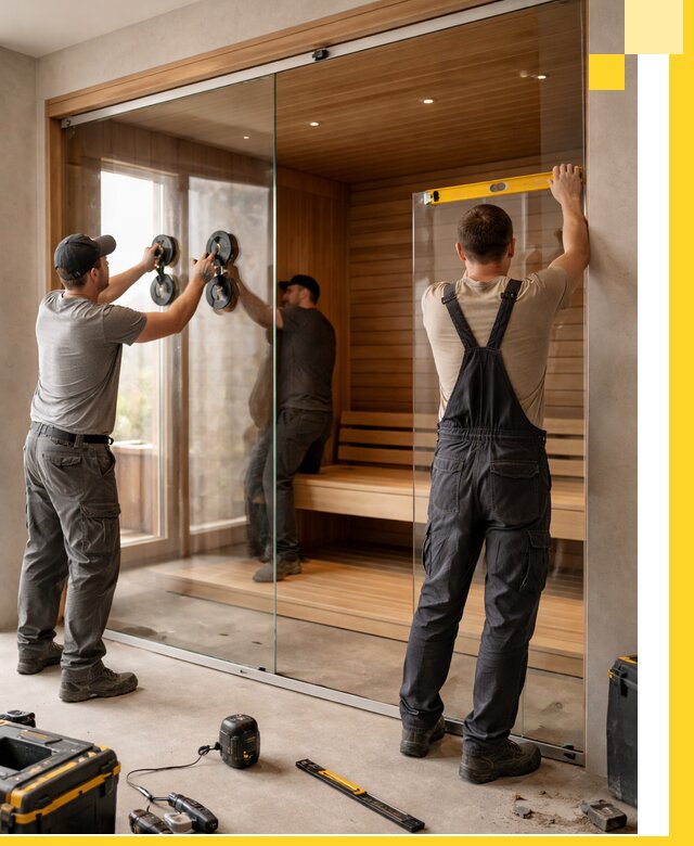 Производство и монтаж стеклянных саун под ключ в Сарове