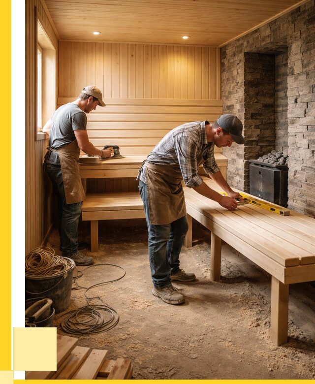 Отделка бани в Сарове: внутренняя отделка от 3125 р. | ЭриданСро