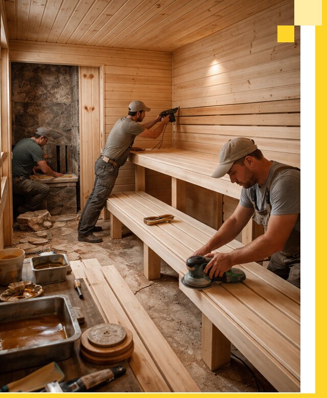 Профессиональная отделка бань в Сарове под ключ, с гарантией