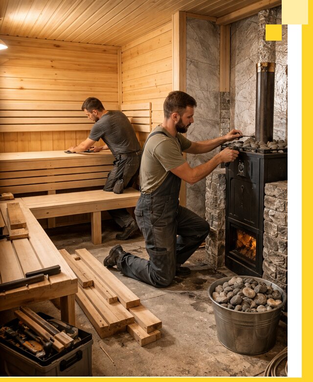 Дизайн и строительство интерьеров бань под ключ в Сарове