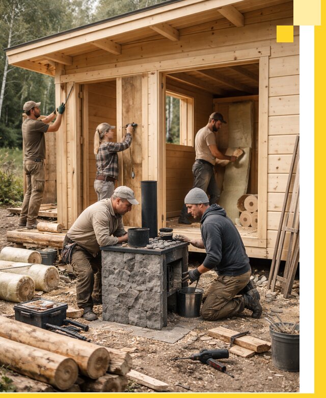 Купить баню под ключ в Сарове строительство монтаж отделка