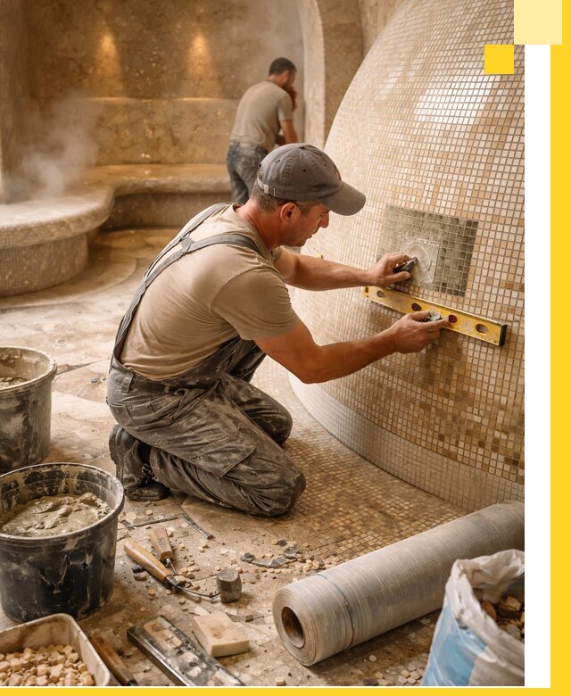 Хамам под ключ в Сарове: проектирование, строительство, отделка