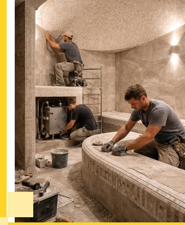 Монтаж хамамов под ключ в Сарове от 260375 р. ЭриданСро