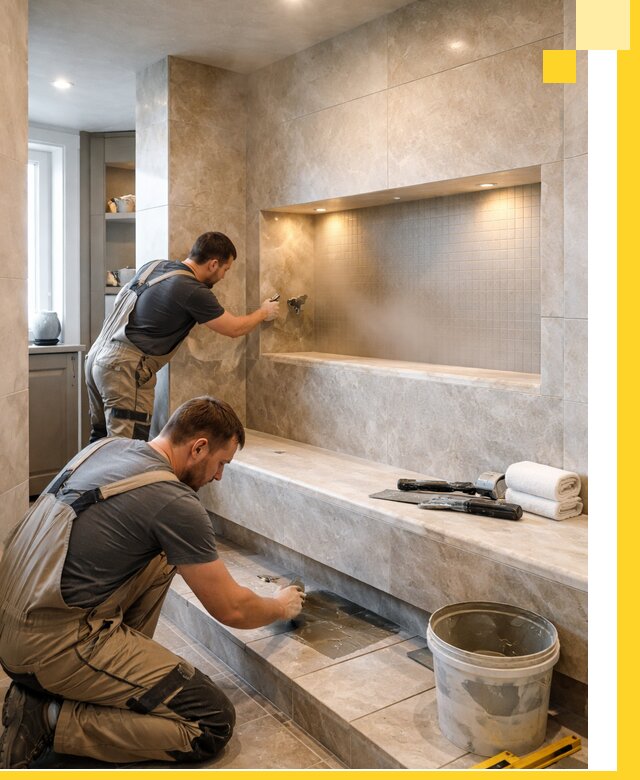 Профессиональное строительство хамама в квартире в Сарове