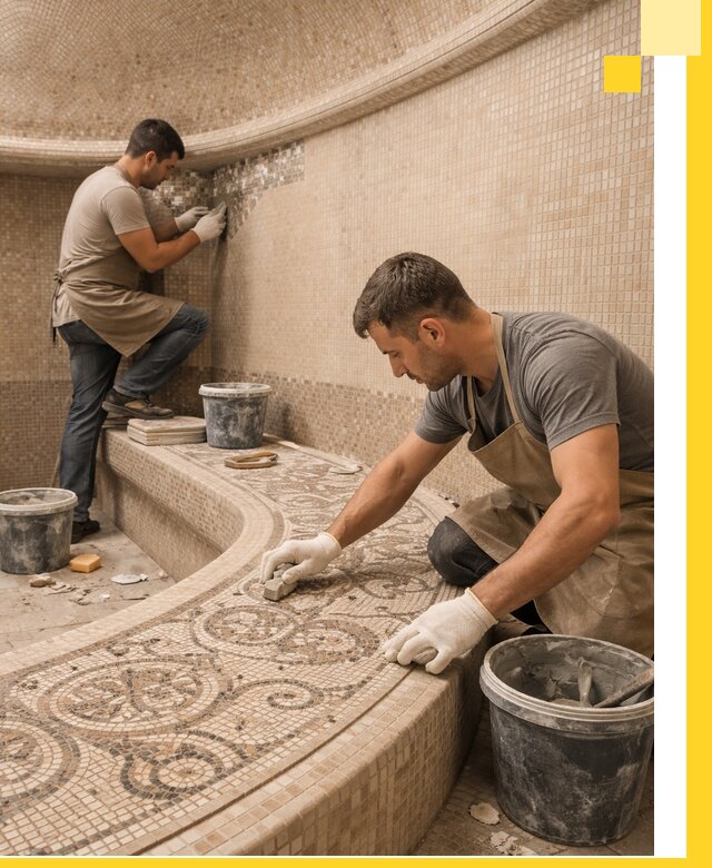 Плитка для хамама в Сарове, укладка, подбор и поставка