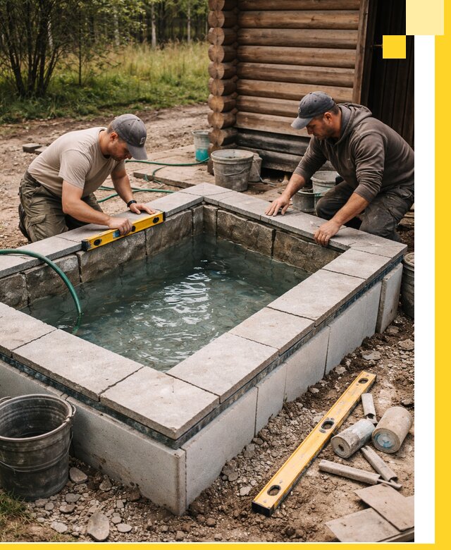 Изготовление и установка холодных купелей под ключ в Сарове